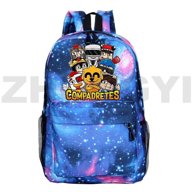 Mikecrack Backpacks Boys Girls Large Capacity School Supplies Los Compas