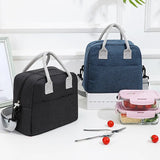 Large Shoulder Cooler Bags Portable Lunch Bag For Women Zipper Thermal Bag