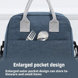 Large Shoulder Cooler Bags Portable Lunch Bag For Women Zipper Thermal Bag