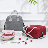 Large Shoulder Cooler Bags Portable Lunch Bag For Women Zipper Thermal Bag