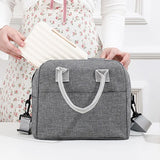 Large Shoulder Cooler Bags Portable Lunch Bag For Women Zipper Thermal Bag