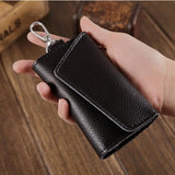 Leather Key Wallet Men & Women Car Key Bag Key Case Housekeeper Key Holders