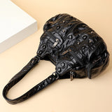 Soft sheepskin Women Messenger Bag Vintage Female Shoulder Bag