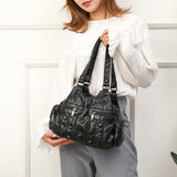 Soft sheepskin Women Messenger Bag Vintage Female Shoulder Bag