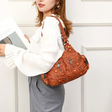Soft sheepskin Women Messenger Bag Vintage Female Shoulder Bag