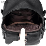 Vintage Leather Backpacks for Women, Stylish Shoulder Bags for Girls