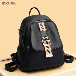 Vintage Leather Backpacks for Women, Stylish Shoulder Bags for Girls