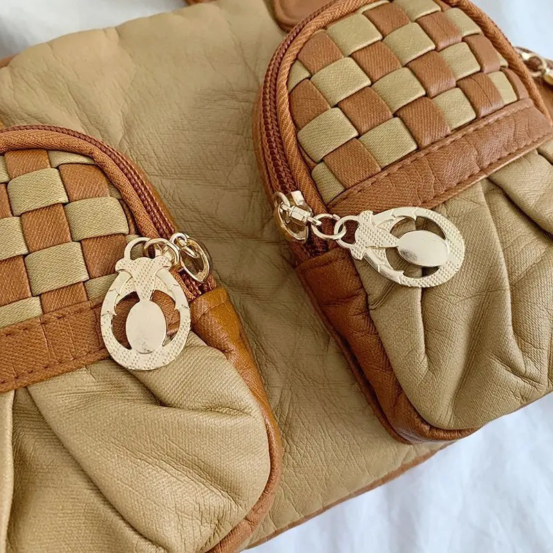 Soft Sheepskin Shoulder Bag Vintage Totes Women's Handbags