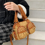 Soft Sheepskin Shoulder Bag Vintage Totes Women's Handbags