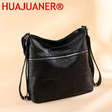 Women's Large Soft Leather Handbag Shoulder Messenger Tote Bag