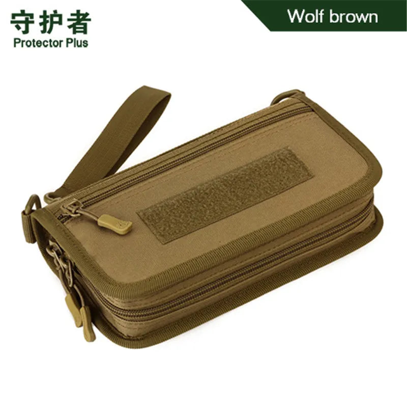 Camouflage Tactical Wallet Sports Hand Bag 6 Inches Nylon Military Pouch