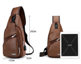 Men Handbags Casual Leather Bag Briefcase Shoulder Messenger Bags