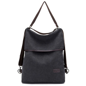 Canvas Backpack for Women Travel School Bag Mochilas