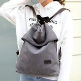 Canvas Backpack for Women Travel School Bag Mochilas