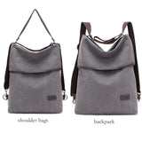 Canvas Backpack for Women Travel School Bag Mochilas