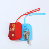 Silicone Key Case with Drawstring Keychain