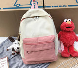 Canvas School Backpack for Teenage Girl - Big Capacity