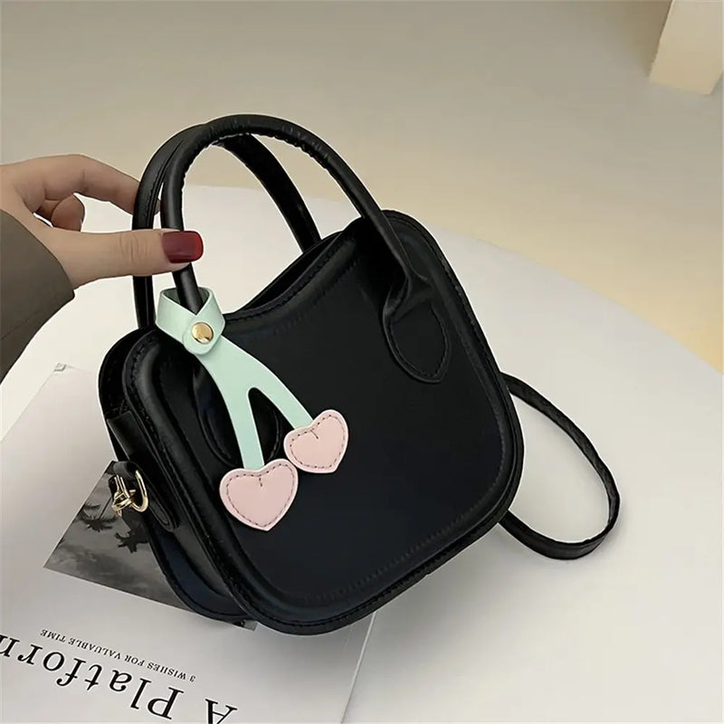 Cherry Handbags Small PU Shoulder Bags Women Crossbody Messenger Bag