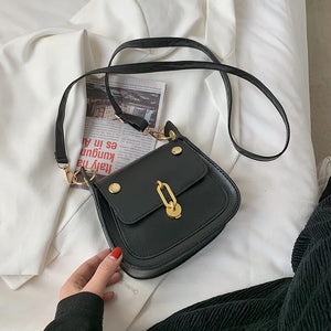 Women Shoulder Bag PU Leather Car Line Mini Square Bag
