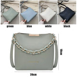 Large Capacity PU Leather Messenger Crossbody Bag
