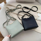Large Capacity PU Leather Messenger Crossbody Bag