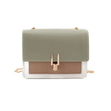 Women Chain Shoulder Bag Y Lock Mini Square Bag