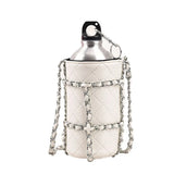 Pink Women Water Bottle Pouch Totes Ins Style Chain Shoulder Bag Purse