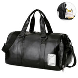 PU Leather Luggage Bag With Shoes Pocket