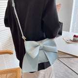 Women's Shoulder Bag Bow Crossbody Bags Leather Handbags Purse
