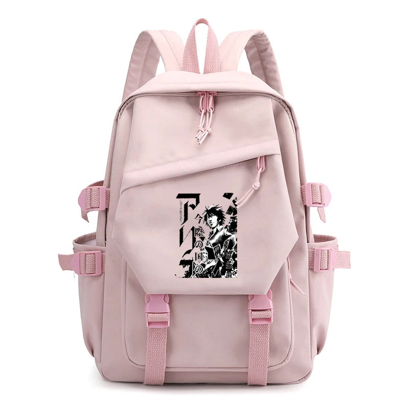 Alice In Borderland Canvas Backpack High-capacity with Game Print