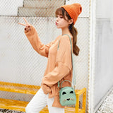 Cat Small Backpack Delicate PU Leather Messenger Shoulder Bags