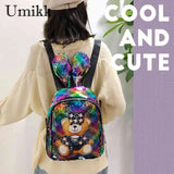 Sequin Rabbit Ear Schoolbag for Hiking and Travel