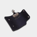 Big Capacity Key Wallets Buckle Style Pu Leather Solid Colors Keys Holders