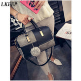 Boston Patchwork PU Leather Women Bag Shoulder Crossbody Messenger Bags Handbag