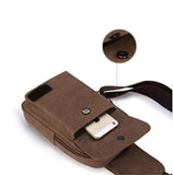 Canvas Men's Streetwear Sling Bag Solid Shoulder Messenger Bag