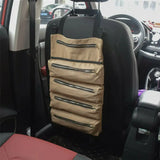 Canvas Roll Up Tools Pouch Wrench Organizer Car Back Seat Storage Bags