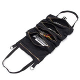 Canvas Roll Up Tools Pouch Wrench Organizer Car Back Seat Storage Bags