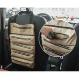 Canvas Roll Up Tools Pouch Wrench Organizer Car Back Seat Storage Bags