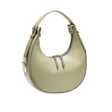 Round Bag Women's Portable Crescent Bag Ladies One-shoulder Armpit Bag