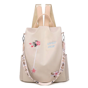 Anti-theft Women Backpacks Waterproof Oxford School Bag For Girl