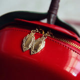 Circular Green Leaves Shoulder Messenger Handbag