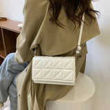 Women Shoulder Bag Solid Pu Leather Handbags And Purses Flap Crossbody Bags