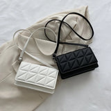 Women Shoulder Bag Solid Pu Leather Handbags And Purses Flap Crossbody Bags