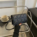 Women Shoulder Bag Solid Pu Leather Handbags And Purses Flap Crossbody Bags