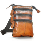 Hot Leather Travel Retro Fanny Waist Belt Bag Chest Pack Sling Bag