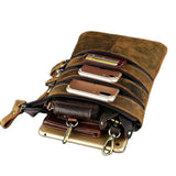 Leather Retro Fanny Waist Belt Bag Chest Pack Sling Bag Phone Case