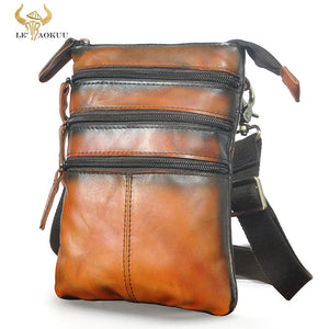 Hot Leather Travel Retro Fanny Waist Belt Bag Chest Pack Sling Bag