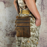 Leather Retro Fanny Waist Belt Bag Chest Pack Sling Bag Phone Case