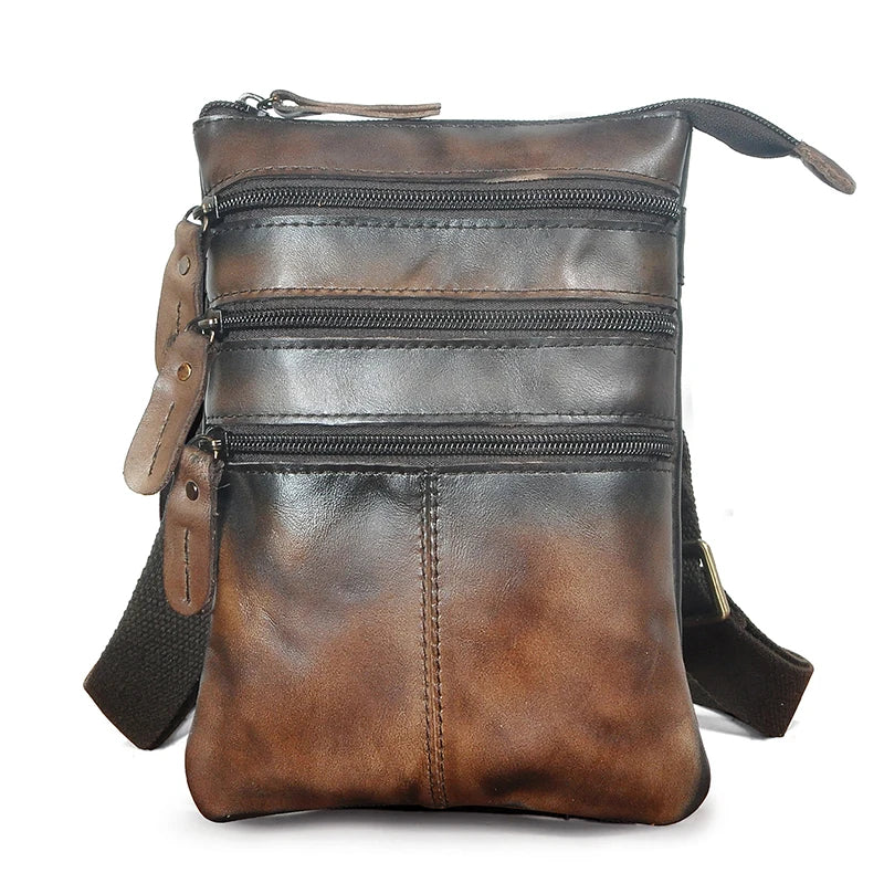 Leather Retro Fanny Waist Belt Bag Chest Pack Sling Bag Phone Case