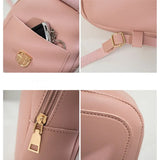 Girls Mini Leather Backpack Women Shoulder Bag School Rucksack
